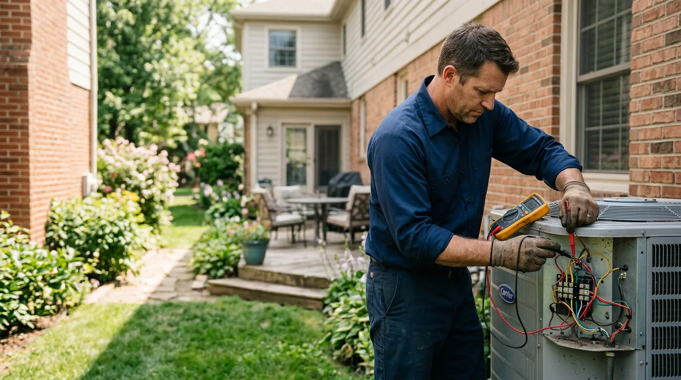 HVAC technician working near Ashland, MA